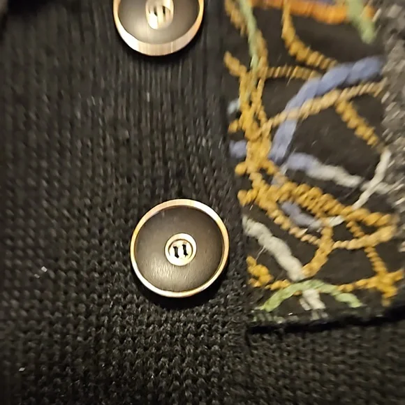 Roz & Ali Boho PM Black Asymmetric Cardigan - Picture 15 of 16